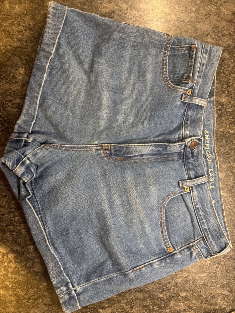 American Eagle Women’s Mom Shorts - Stretch Denim High-Rise Size 10